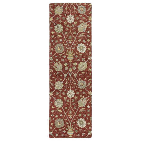 Kaleen Helena Collection Dark Red Area Rug 10' x 14'