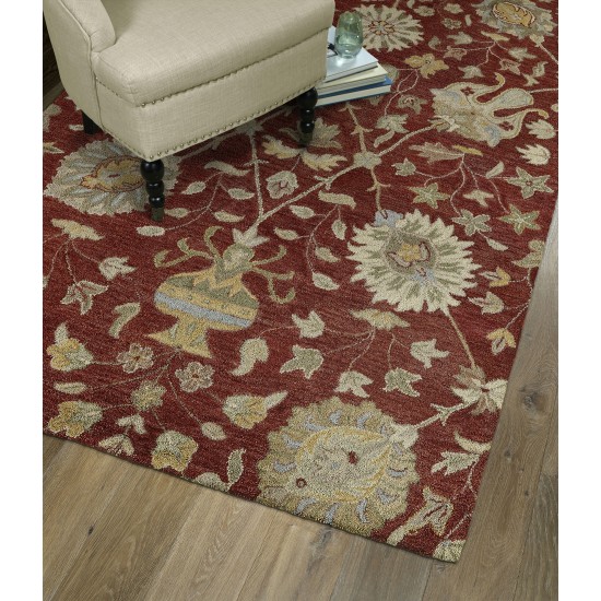 Kaleen Helena Collection Dark Red Area Rug 12' x 15'