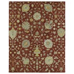 Kaleen Helena Collection Dark Red Area Rug 4' x 6'
