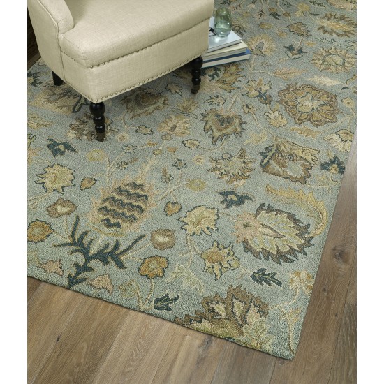 Kaleen Helena Collection Light Spa Area Rug 8' x 10'