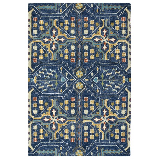 Kaleen Brooklyn Collection 5310-22 Navy Throw Rug 2' x 3'