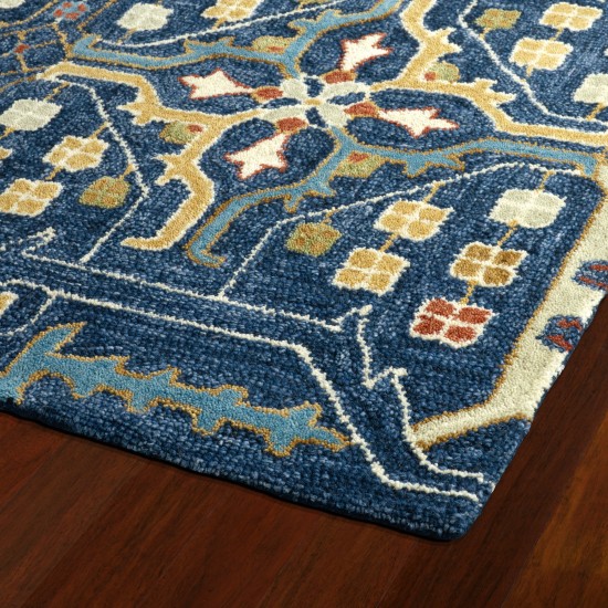 Kaleen Brooklyn Collection 5310-22 Navy Throw Rug 2' x 3'