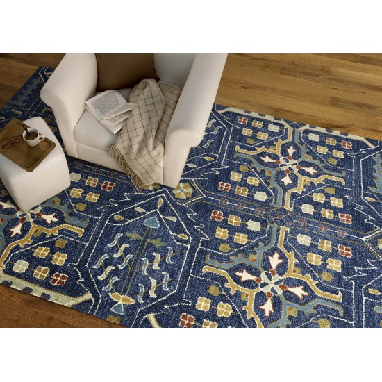 Kaleen Brooklyn Collection 5310-22 Navy Area Rug 7'6 x 9'