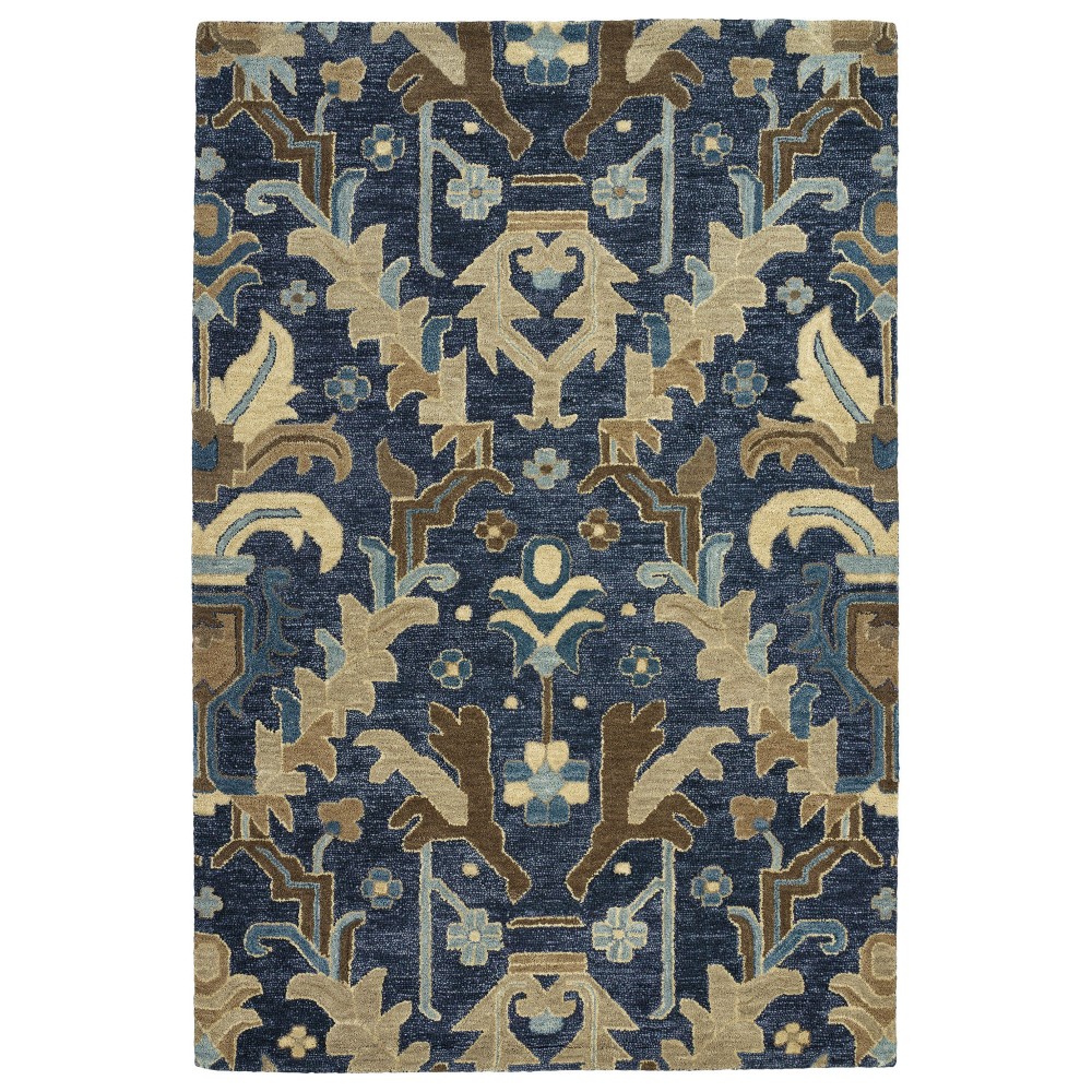 Kaleen Brooklyn Collection 5311-22 Navy Throw Rug 2' x 3'