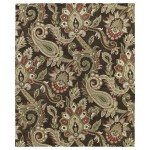 Kaleen Helena Collection Dark Chocolate Area Rug 4' x 6'