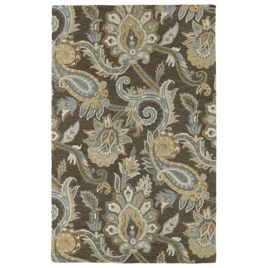 Kaleen Helena Collection Dark Brown Area Rug 10' x 14'