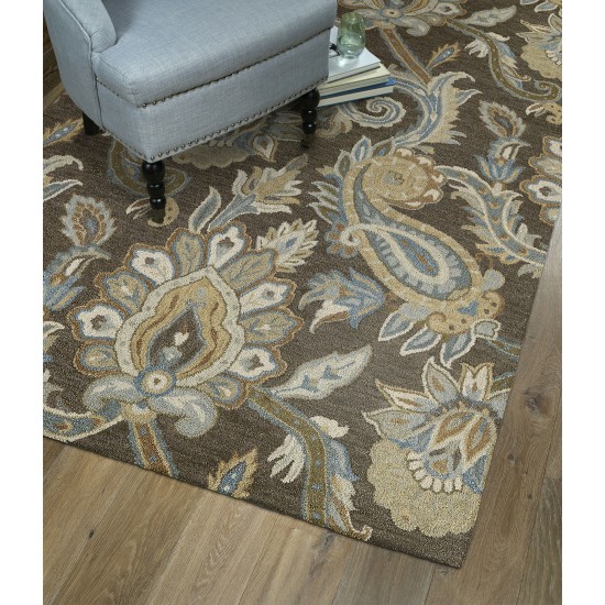 Kaleen Helena Collection Dark Brown Area Rug 12' x 15'