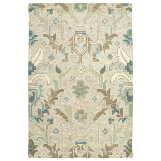 Kaleen Brooklyn Collection Light Oatmeal Area Rug 5' x 7'6"