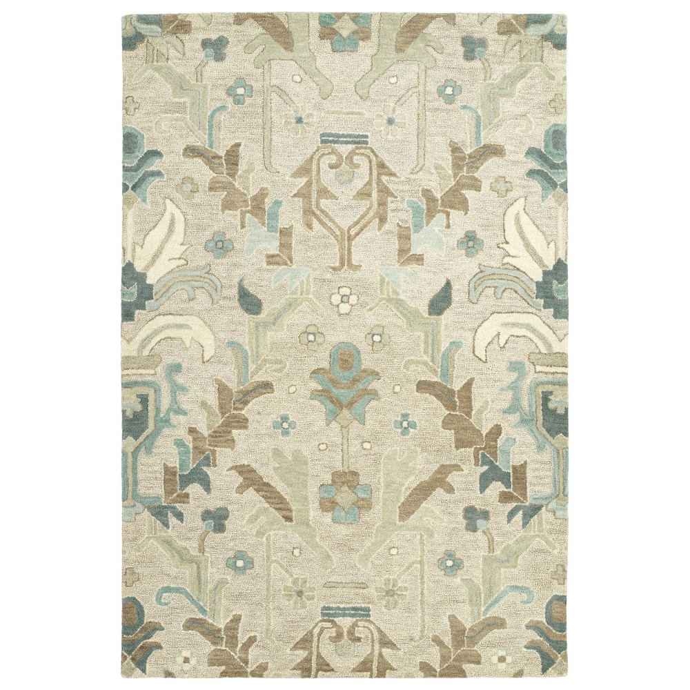 Kaleen Brooklyn Collection Light Oatmeal Area Rug 5' x 7'6"