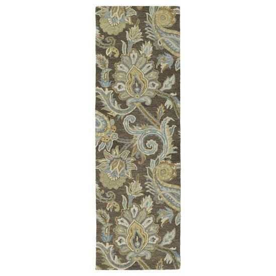 Kaleen Helena Collection Dark Brown Area Rug 12' x 15'