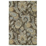 Kaleen Helena Collection Dark Brown Throw Rug 2' x 3'