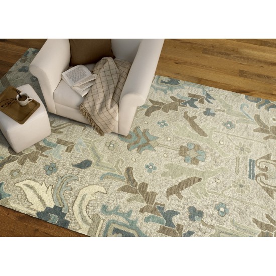 Kaleen Brooklyn Collection Light Oatmeal Area Rug 5' x 7'6"