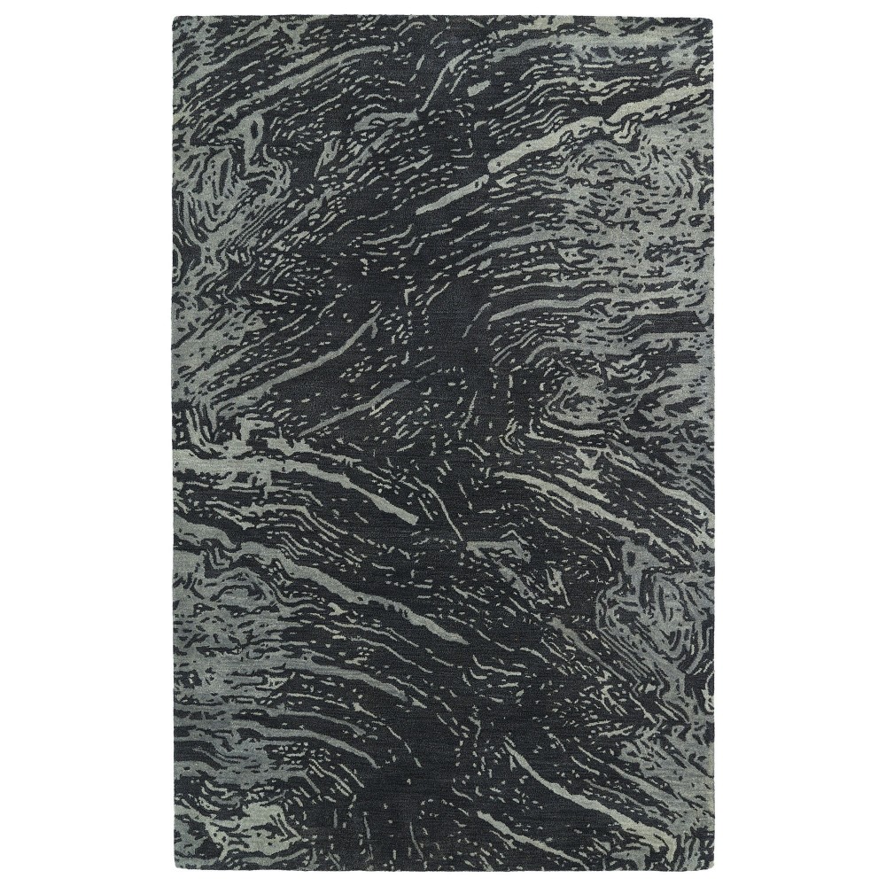 Kaleen Brushstrokes Collection Dark Charcoal Area Rug 8' x 11'