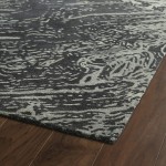 Kaleen Brushstrokes Collection Dark Charcoal Area Rug 8' x 11'