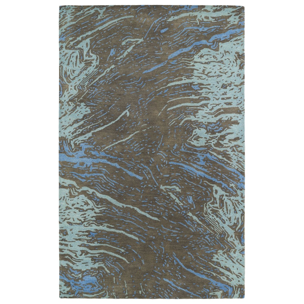 Kaleen Brushstrokes Collection Dark Chocolate Throw Rug 2' x 3'