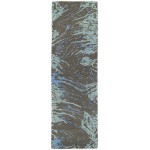 Kaleen Brushstrokes Collection Dark Chocolate Throw Rug 2' x 3'