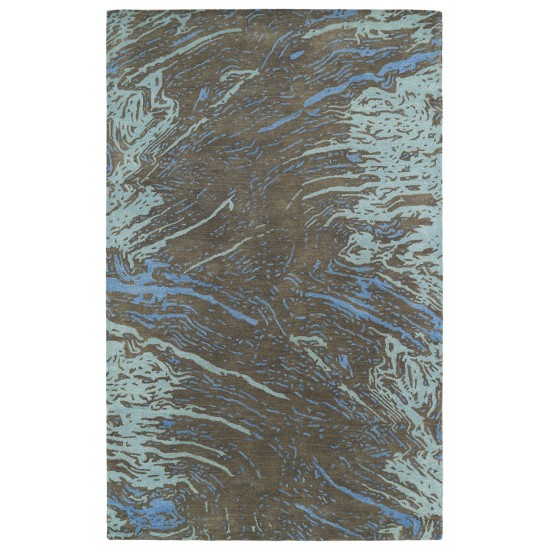 Kaleen Brushstrokes Collection Dark Chocolate Area Rug 5' x 7'9"