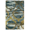 Kaleen Brushstrokes Collection Midnight Blue SlateBlue Throw Rug 2' x 3'