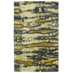 Kaleen Brushstrokes Collection Dark Gold Runner 2'6" x 8'