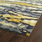 Kaleen Brushstrokes Collection Dark Gold Runner 2'6" x 8'