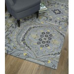 Kaleen Helena Collection Light Grey Throw Rug 2' x 3'