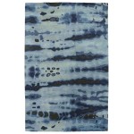 Kaleen Brushstrokes Collection Blue DarkBlue Area Rug 3'6" x 5'6"