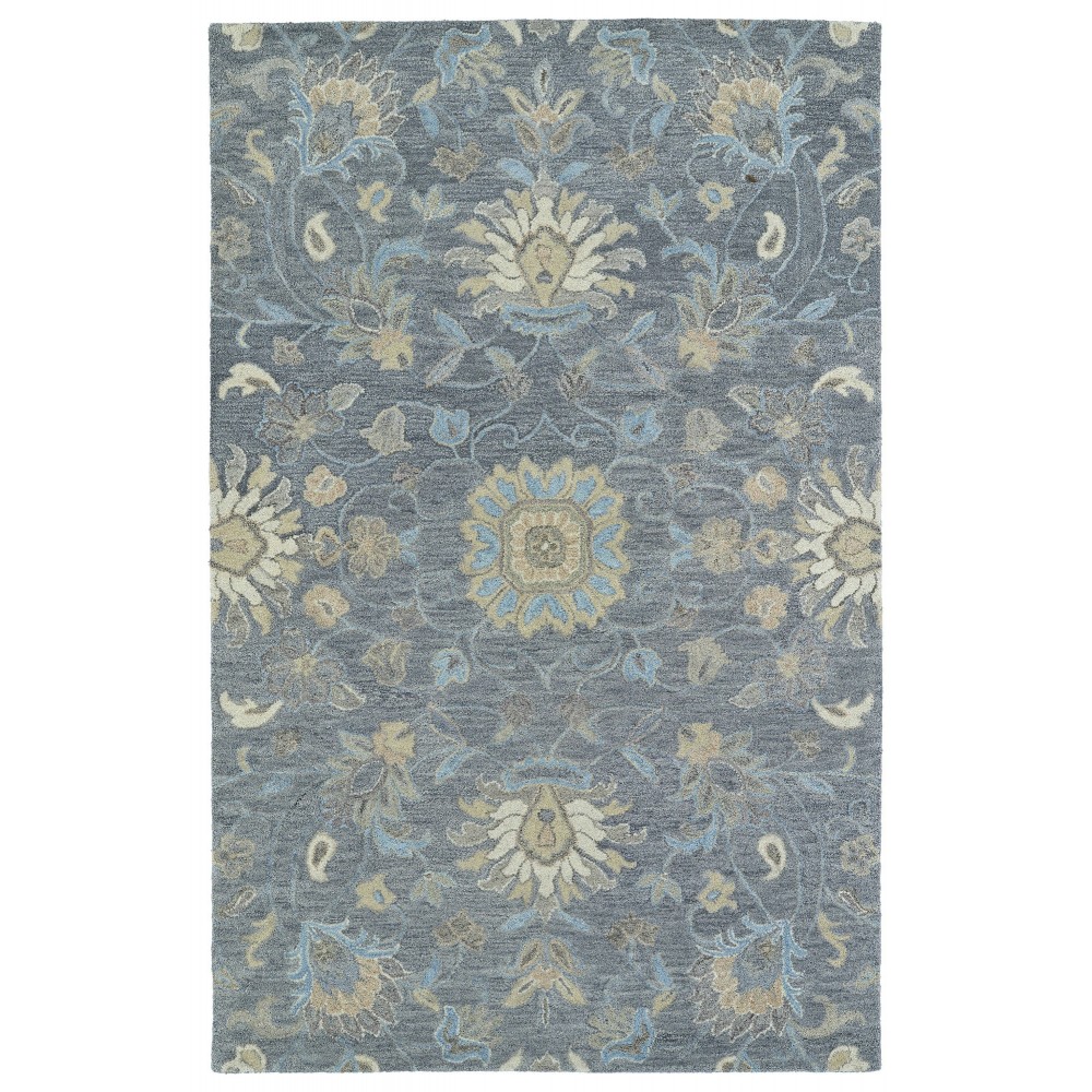 Kaleen Helena Collection Light Graphite Throw Rug 2' x 3'