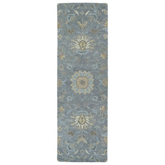 Kaleen Helena Collection Light Graphite Throw Rug 2' x 3'