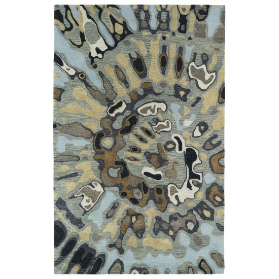 Kaleen Brushstrokes Collection Dark Multi Area Rug 5' x 7'9"