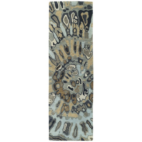 Kaleen Brushstrokes Collection Dark Multi Area Rug 8' x 11'
