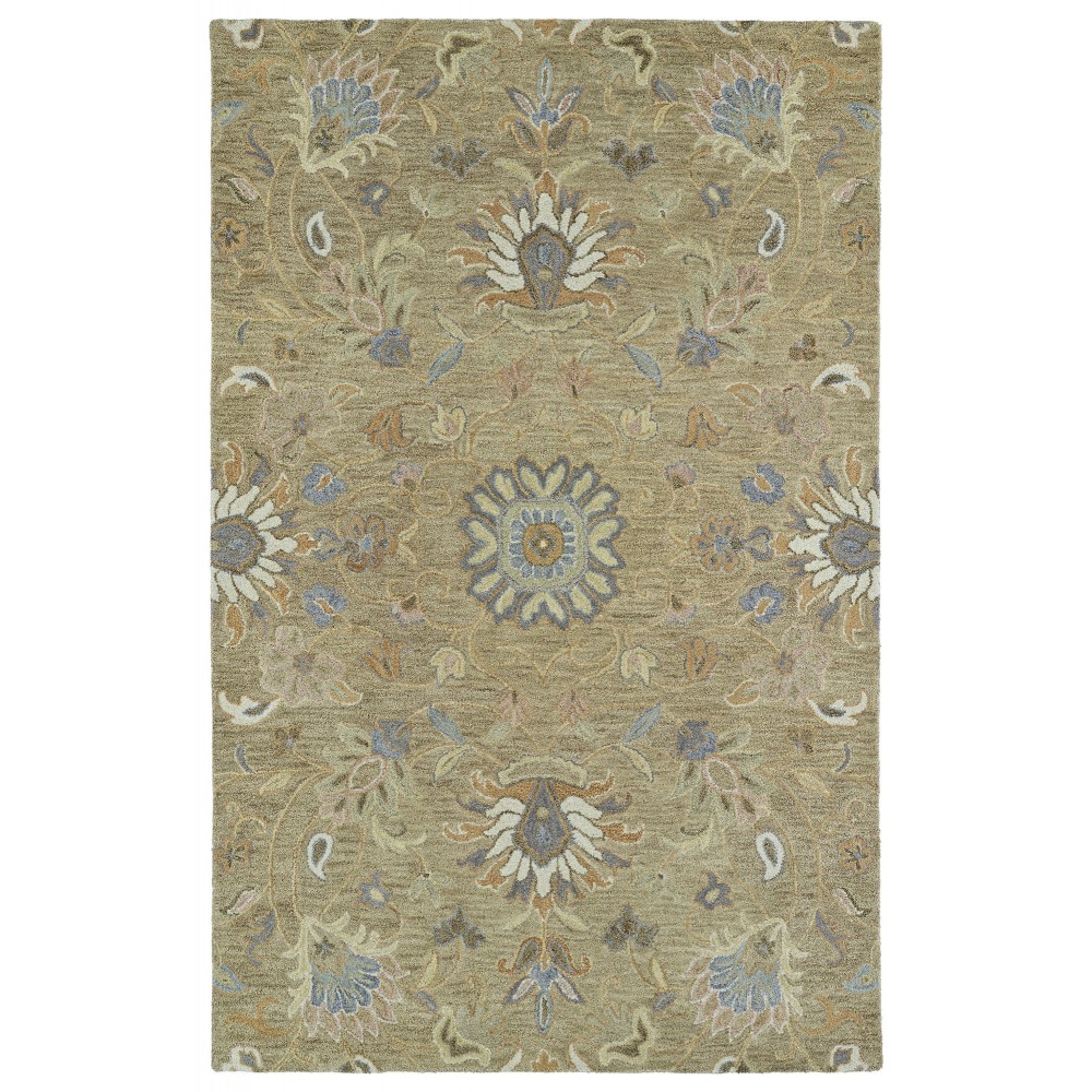 Kaleen Helena Collection Lt Brown MilkChocolate Runner 2'6" x 12'