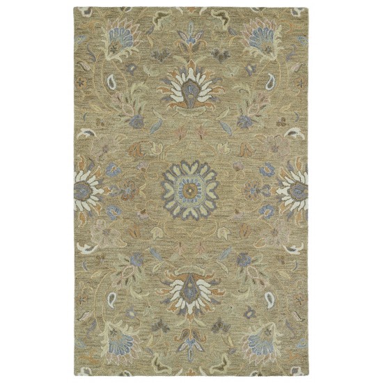 Kaleen Helena Collection Lt Brown MilkChocolate Runner 2'6" x 8'