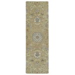 Kaleen Helena Collection Lt Brown MilkChocolate Runner 2'6" x 8'