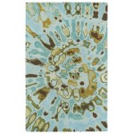 Kaleen Brushstrokes Collection Sky Blue MintBlue Runner 2'6" x 8'