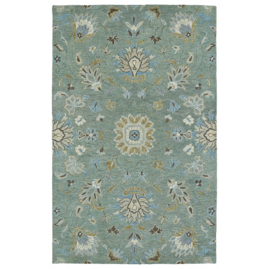 Kaleen Helena Collection Dark Mint Area Rug 10' x 14'