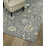Kaleen Helena Collection Gray Ivory Runner 2'6" x 8'