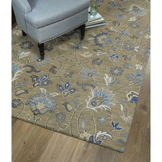 Kaleen Helena Collection Lt Brown Denim Runner 2'6" x 12'