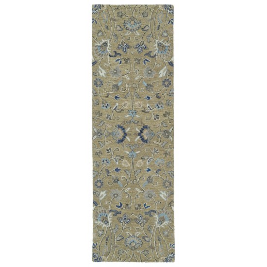 Kaleen Helena Collection Lt Brown Denim Runner 2'6" x 12'