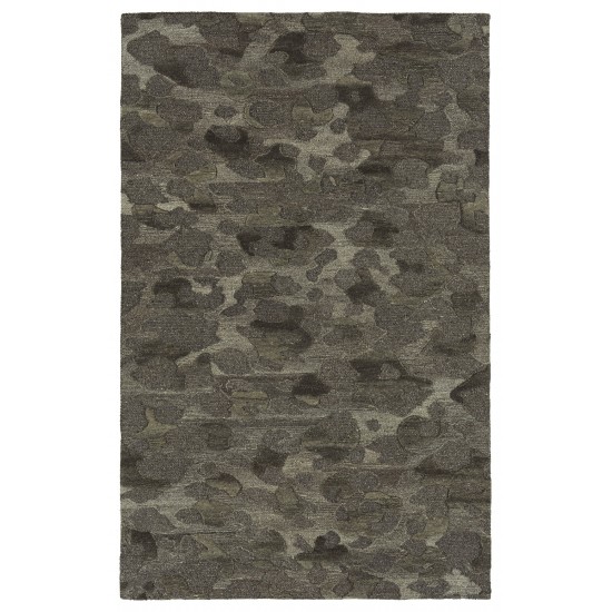 Kaleen Calvin Collection Dark Mushroom Runner 2'3" x 7'6"