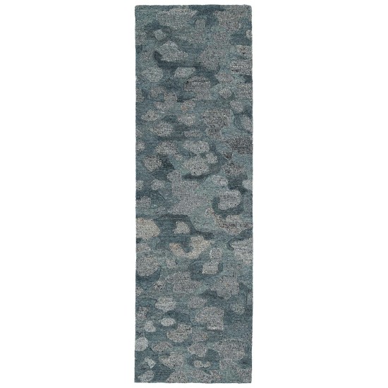 Kaleen Calvin Collection Dark Blue Runner 2'3" x 7'6"