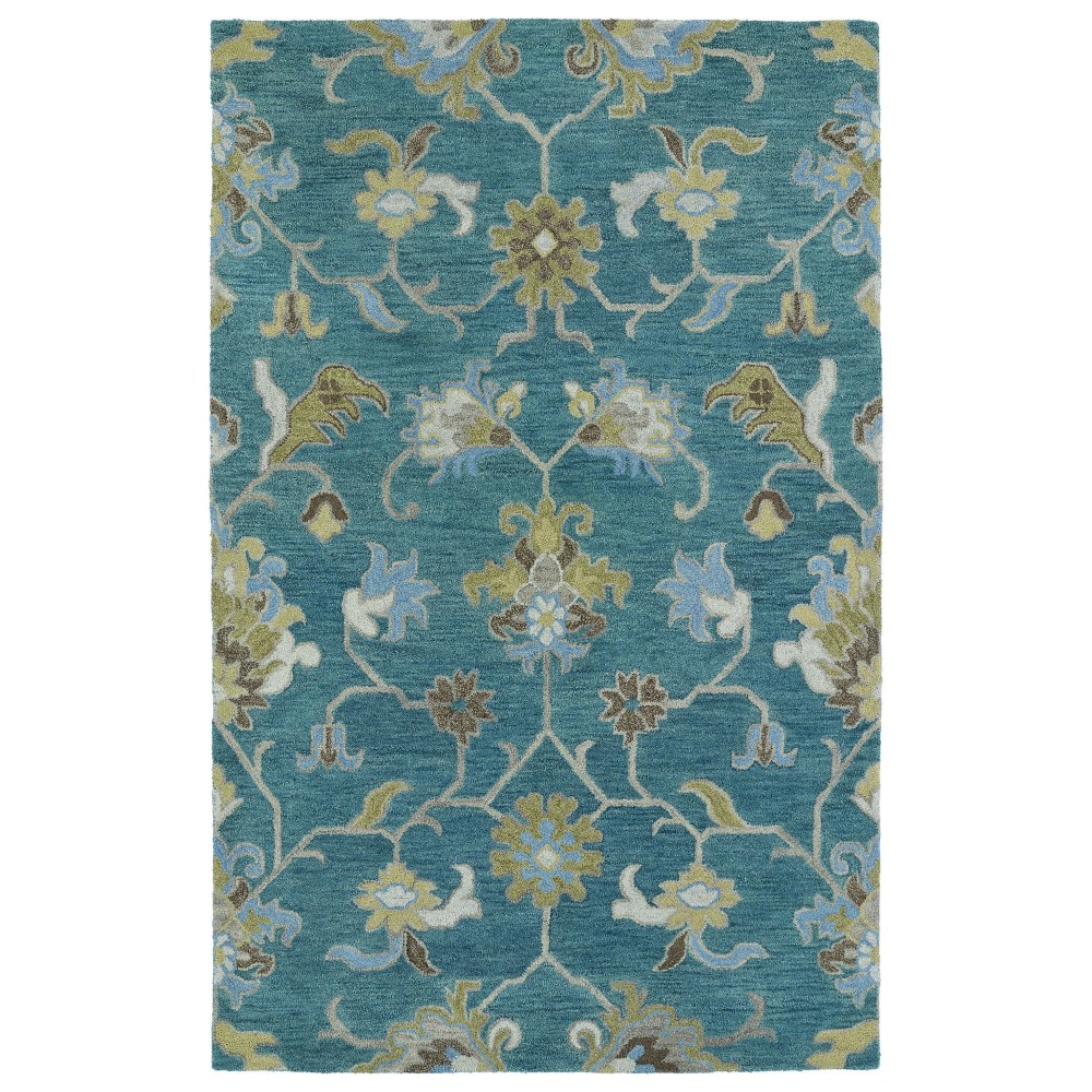 Kaleen Helena Collection Dark Turquoise Area Rug 10' x 14'