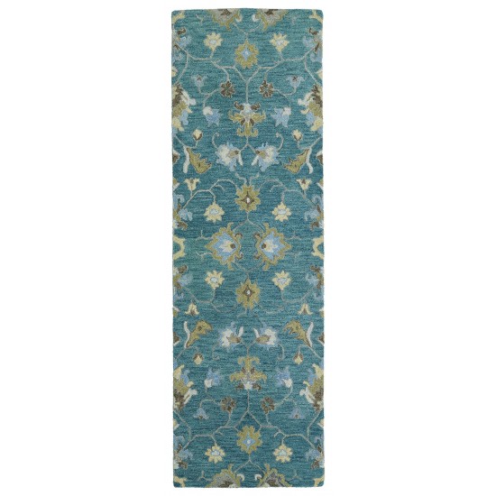 Kaleen Helena Collection Dark Turquoise Area Rug 10' x 14'