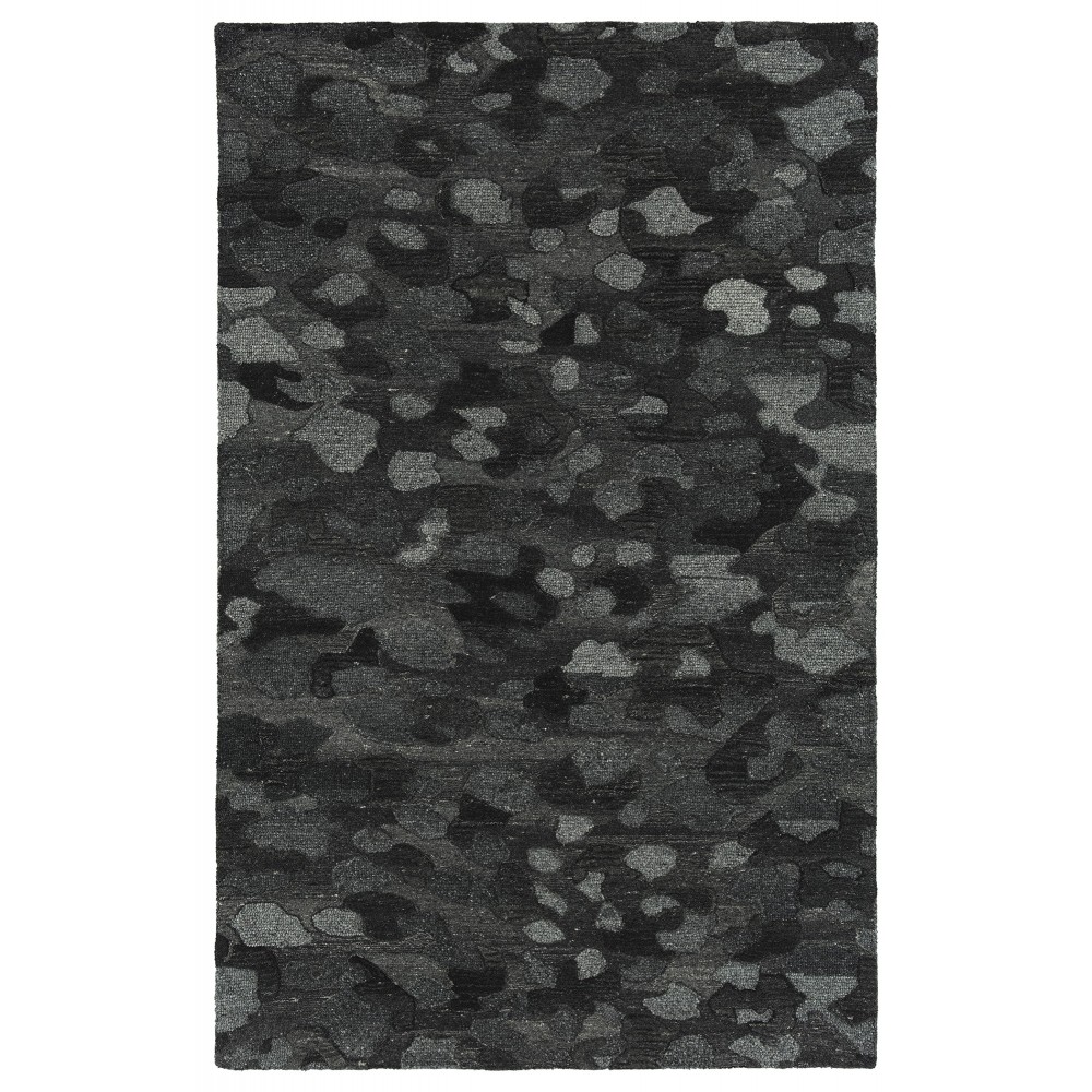 Kaleen Calvin Collection Dark Charcoal Area Rug 5' x 7'9"