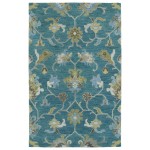 Kaleen Helena Collection Dark Turquoise Area Rug 4' x 6'