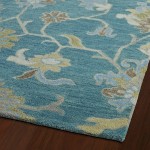 Kaleen Helena Collection Dark Turquoise Area Rug 5' x 7'9"