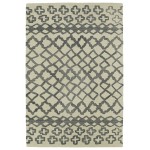 Kaleen Casablanca Collection Light Grey Throw Rug 2' x 3'