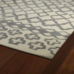 Kaleen Casablanca Collection Light Grey Throw Rug 2' x 3'