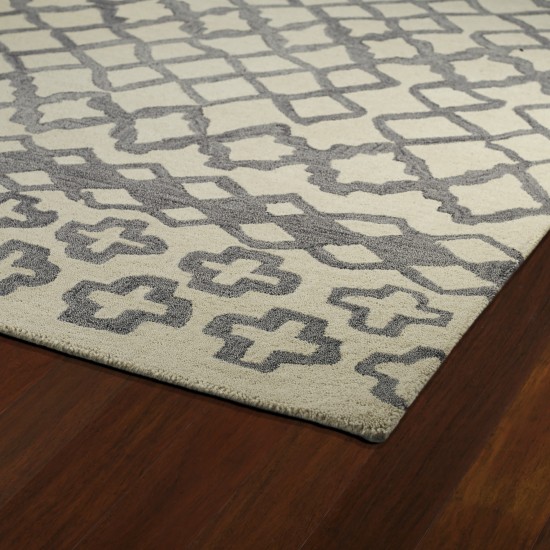 Kaleen Casablanca Collection Light Grey Runner 2'6" x 8'