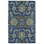 Kaleen Helena Collection Navy Denim Throw Rug 2' x 3'