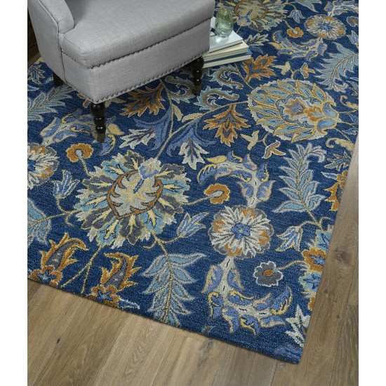 Kaleen Helena Collection Navy Denim Area Rug 4' x 6'